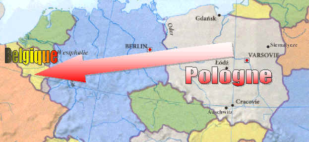 Emigration des Polonais vers la Belgique