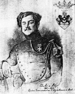 Charles-Lonard de Saint-Cyr... Capitaine-Commandant au 2ime Chasseurs  Cheval... (Muse Royal de l'Arme, Bruxelles)